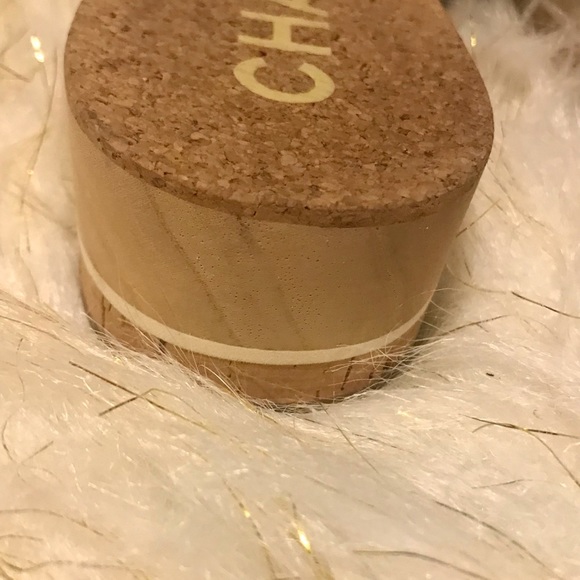 Chanel lovely slides Interlocking CC Logo Patent leather and tweed❤️cork mules. - Picture 8 of 16